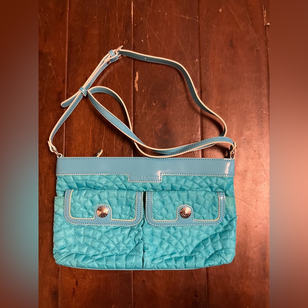 Vera Bradley Turquoise Colored Crossbody Purse Bag